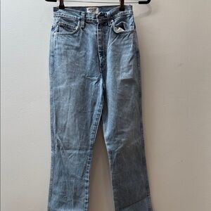 Agolde Women's Light Blue Straight Leg Jeans
